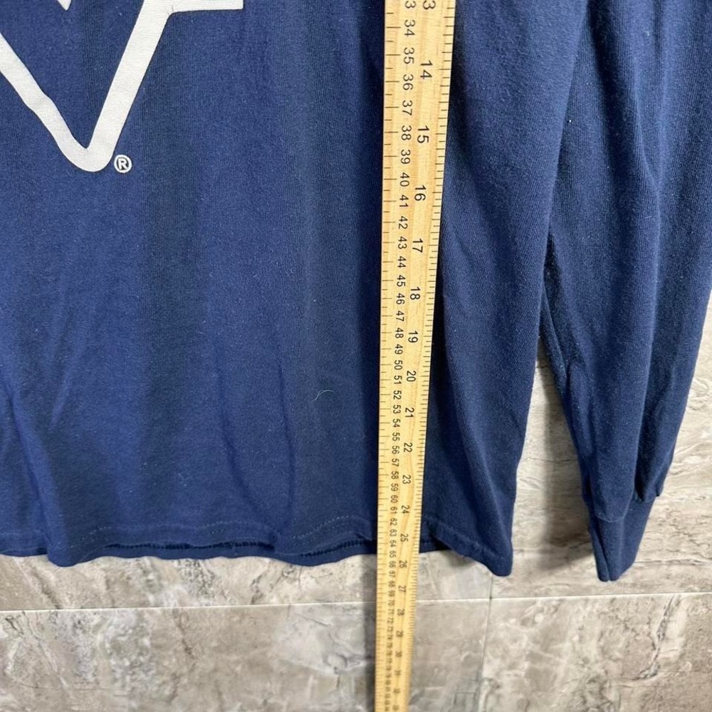 West Virginia Mountaineers navy blue long sleeve shirt Mens Size S #college - Picture 4 of 7
